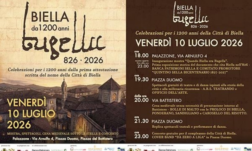 La firma del documento che battezza Biella
