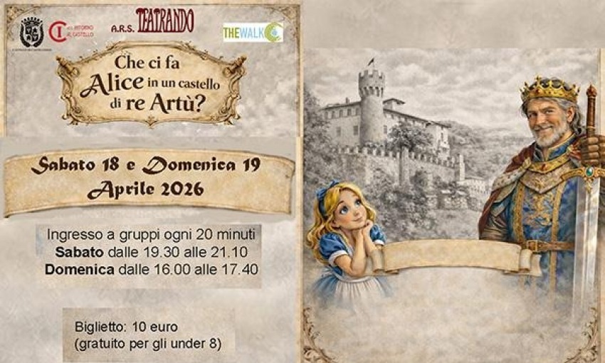 Un surreale incontro fra il mondo di Alice e quello di Artù