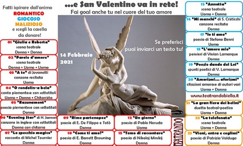 Teatrando propone un San Valentino in rete